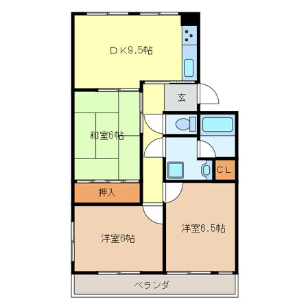 あいづハイツの物件間取画像